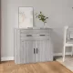 Szürke sonoma színű szerelt fa tálalószekrény 80x33x70 cm
