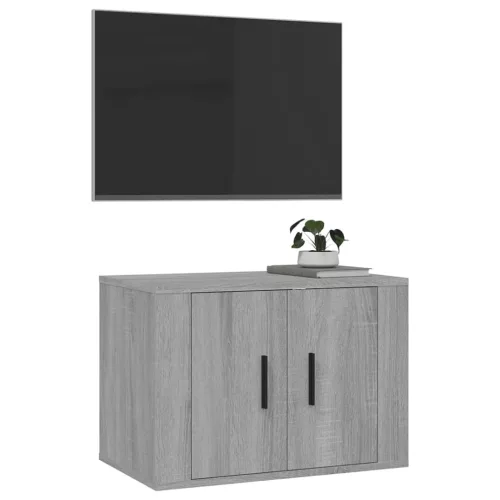 Szürke sonoma színű fali TV-szekrény 57 x 34,5 x 40 cm