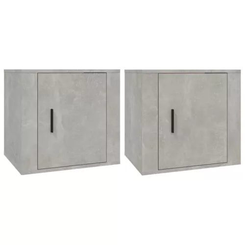 2 db betonszürke éjjeliszekrény 50x39x47 cm