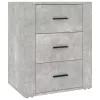 Betonszürke szerelt fa éjjeliszekrény 50 x 36 x 60 cm