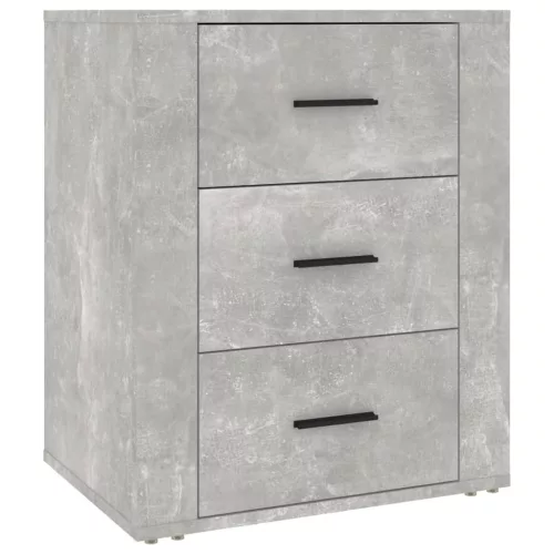 Betonszürke szerelt fa éjjeliszekrény 50 x 36 x 60 cm