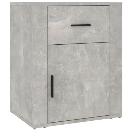 Betonszürke szerelt fa éjjeliszekrény 50 x 36 x 60 cm