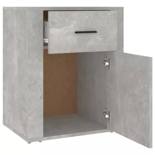 Betonszürke szerelt fa éjjeliszekrény 50 x 36 x 60 cm