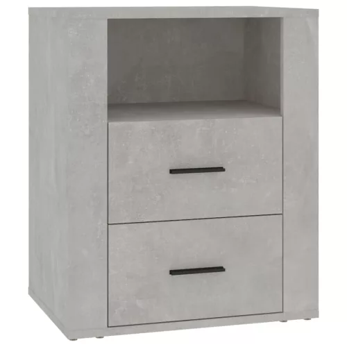 Betonszürke szerelt fa éjjeliszekrény 50 x 36 x 60 cm