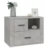 Betonszürke szerelt fa éjjeliszekrény 60 x 36 x 45 cm