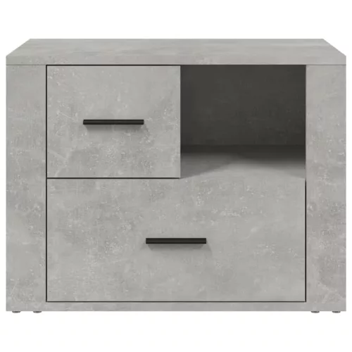 Betonszürke szerelt fa éjjeliszekrény 60 x 36 x 45 cm