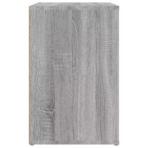 Szürke sonoma színű szerelt fa cipősszekrény 130 x 35 x 54 cm