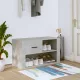 Betonszürke szerelt fa cipőszekrény 80x35x45 cm