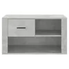 Betonszürke szerelt fa cipőszekrény 80x35x45 cm