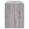 Szürke sonoma színű szerelt fa cipősszekrény 80x35x45 cm