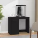 Fekete szerelt fa pipereasztal tükörrel 90 x 50 x 132,5 cm