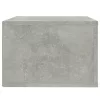 Betonszürke falra szerelhető éjjeliszekrény 50 x 36 x 25 cm