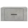 2 db betonszürke falra szerelhető éjjeliszekrény 50x36x25 cm