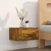 2db füstös tölgy színű fali éjjeliszekrény 50 x 36 x 25 cm