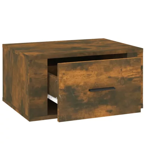 2db füstös tölgy színű fali éjjeliszekrény 50 x 36 x 25 cm