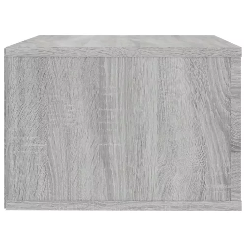 2 db szürke sonoma falra szerelhető éjjeliszekrény 50x36x25 cm