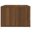 2 db barna tölgy színű fali éjjeliszekrény 50 x 36 x 25 cm