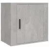 Betonszürke falra szerelhető éjjeliszekrény 50x30x47 cm