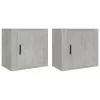 2 db betonszürke falra szerelhető éjjeliszekrény 50x30x47 cm
