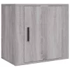 2 db szürke sonoma falra szerelhető éjjeliszekrény 50x30x47 cm