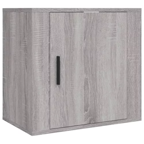 2 db szürke sonoma falra szerelhető éjjeliszekrény 50x30x47 cm