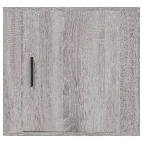 2 db szürke sonoma falra szerelhető éjjeliszekrény 50x30x47 cm
