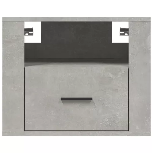 2 db betonszürke falra szerelhető éjjeliszekrény 50x36x40 cm
