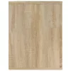 Sonoma tölgy színű szerelt fa cipőtartó 75x35x45 cm