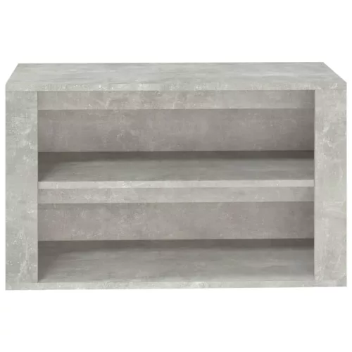 Betonszürke szerelt fa cipőtartó 75 x 35 x 45 cm