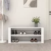 Fehér szerelt fa cipőtartó 100x35x45 cm