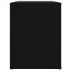 Fekete szerelt fa cipőtartó 100x35x45 cm