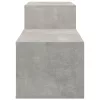 Betonszürke szerelt fa cipőszekrény 150x35x45 cm