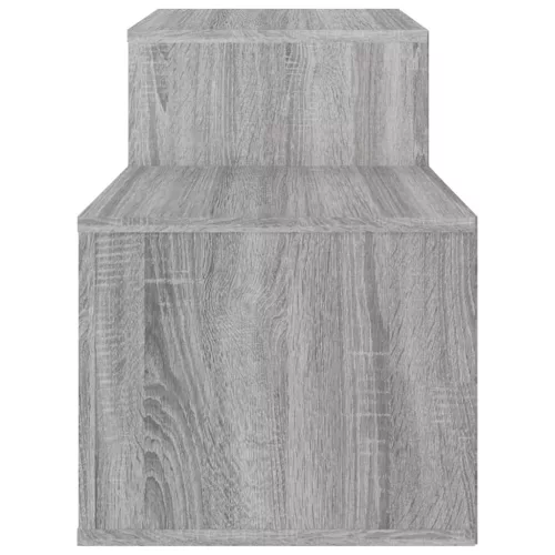 Szürke sonoma színű szerelt fa cipősszekrény 150x35x45 cm