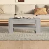 Szürke sonoma színű szerelt fa dohányzóasztal 102 x 55 x 45 cm