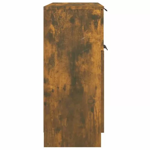 Füstös tölgy színű szerelt fa tálalószekrény 60 x 30 x 70 cm