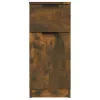 2 db füstös tölgyszínű szerelt fa tálalószekrény 30x30x70 cm