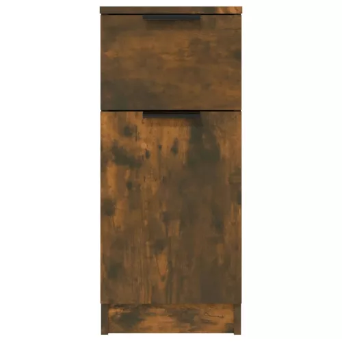 2 db füstös tölgyszínű szerelt fa tálalószekrény 30x30x70 cm