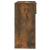 Füstös tölgyszínű szerelt fa tálalóasztal 90 x 36 x 75 cm