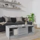 Szürke sonoma színű szerelt fa dohányzóasztal 102 x 50 x 36 cm