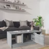 Szürke sonoma színű szerelt fa dohányzóasztal 102 x 50 x 36 cm