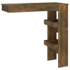 Füstös tölgy színű fatermék fali bárasztal 102 x 45 x 103,5 cm