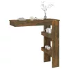 Füstös tölgy színű fatermék fali bárasztal 102 x 45 x 103,5 cm
