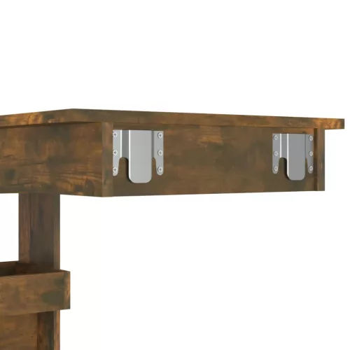 Füstös tölgy színű fatermék fali bárasztal 102 x 45 x 103,5 cm