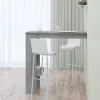 Szürke sonoma színű fatermék fali bárasztal 102 x 50 x 45 cm