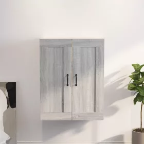   Szürke sonoma színű függő faliszekrény 69,5 x 32,5 x 90 cm
