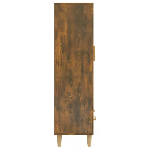 Füstös tölgy színű szerelt fa magasszekrény 70 x 31 x 115 cm