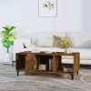 Füstös tölgy színű szerelt fa dohányzóasztal 102 x 50 x 40 cm