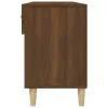 Barna tölgyszínű szerelt fa cipősszekrény 102 x 35 x 55 cm