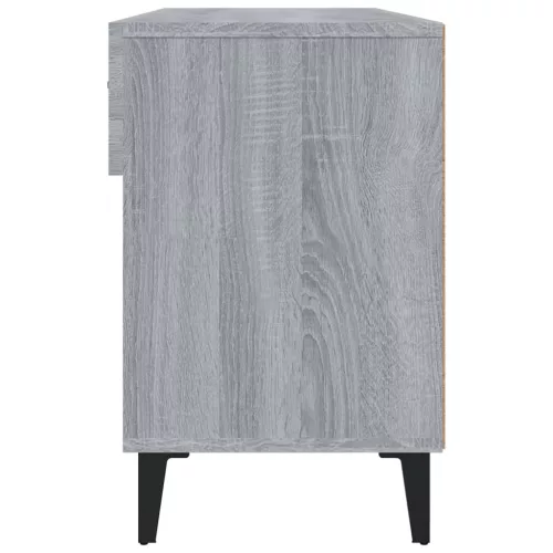 Szürke sonoma színű szerelt fa cipőszekrény 102 x 35 x 55 cm