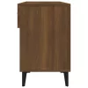Barna tölgyszínű szerelt fa cipősszekrény 102 x 35 x 55 cm